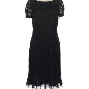 Tory Burch black lace dress size 6 small Excellent Versatile RARE HTF GORGEOUS